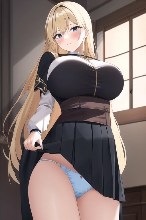 [NovelAI] बड़े स्तन स्कर्ट ऊपर उठाना पैंट स्कर्ट महाकाव्य सेंट [चित्रकला]